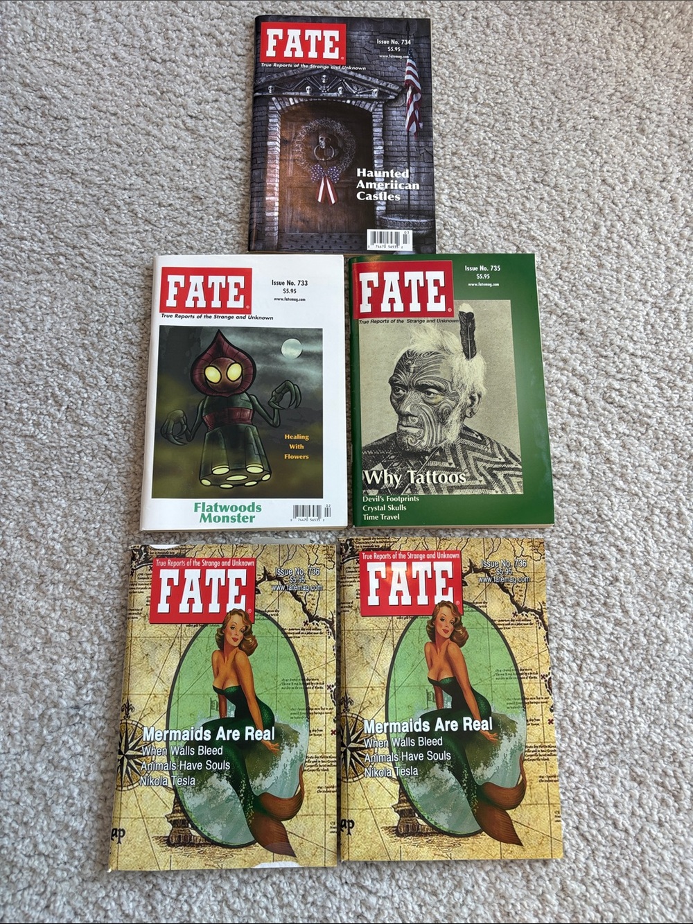 Fate magazine issues. Good condition price is for all 5